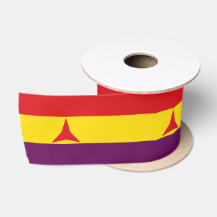 International Brigades Flag (Spanish Civil War) Satin Ribbon