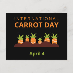 International Carrot Day April 4 Postcard