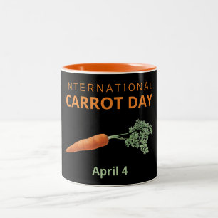 International Carrot Day April 4 Two-Tone Coffee Mug
