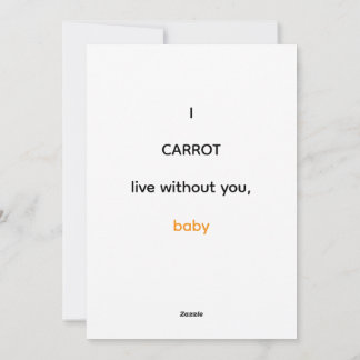 International Carrot Day Holiday Card