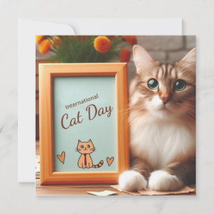 International Cat day Invitation