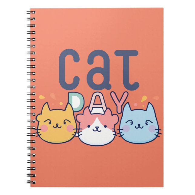 International Cat Day Notebook (Front)