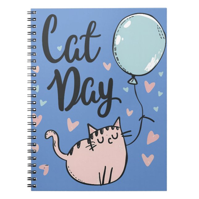 International Cat Day Notebook (Front)