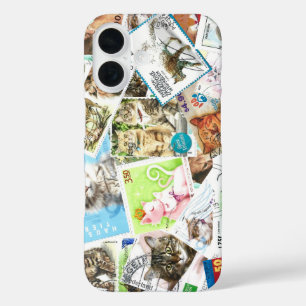 International Cat Postage Stamp iPhone Case