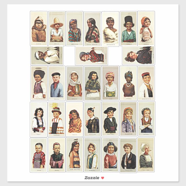 International Children world travel collage sheet (Sheet)