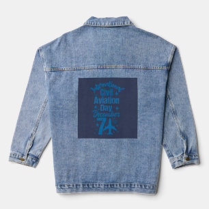 International Civil Aviation Day December 7 Denim Jacket