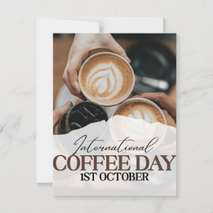 International Coffee Day+ Postcard