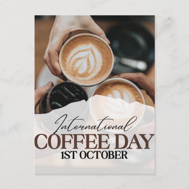 International Coffee Day+ Postcard (Front)