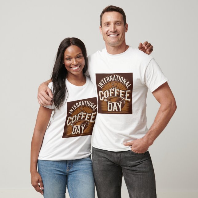 International coffee day t-shirt design (Unisex)