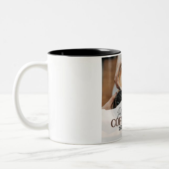International Coffee Day+ Two-Tone Coffee Mug (Left)