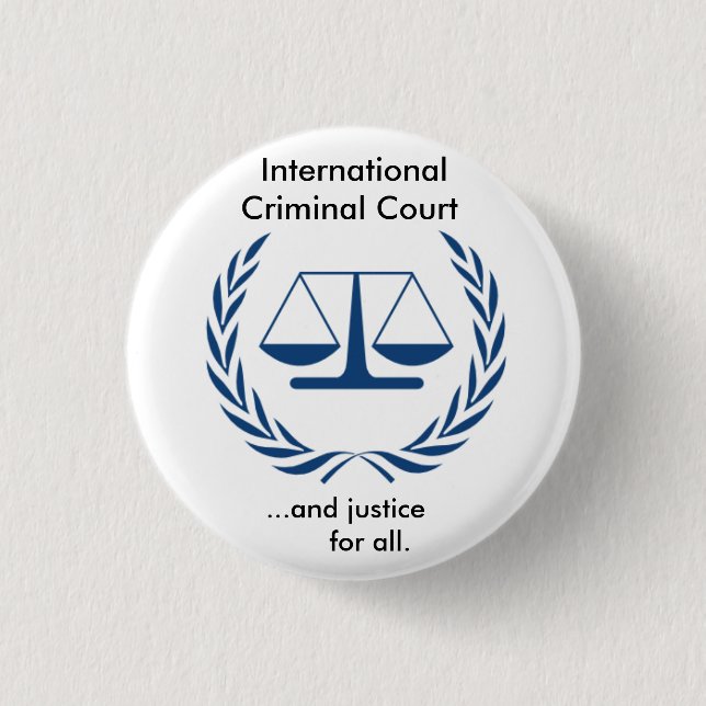 International Criminal Court Series 1 Inch Round Button (Front)