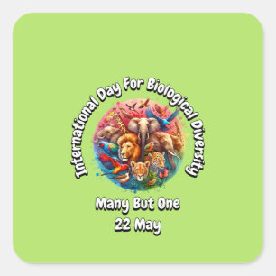 International day for Biological Diversity: 22 May Square Sticker