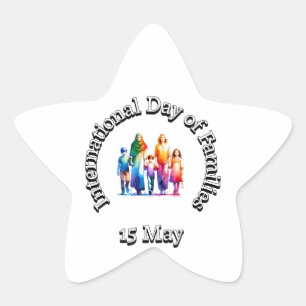 International Day of Families: 15 May Star Sticker
