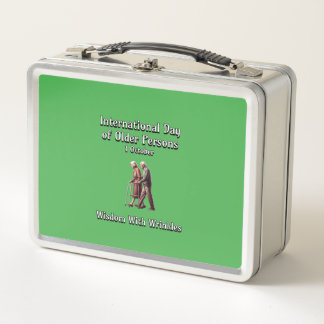 International Day of Older Persons. Wisdom. Metal Lunch Box