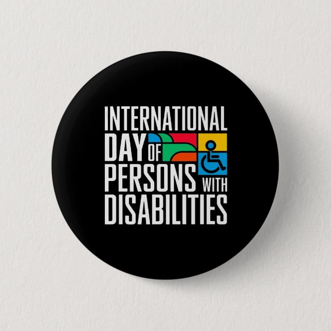 International Day Of Persons With Disabilities Pre 2 Inch Round Button (Front)
