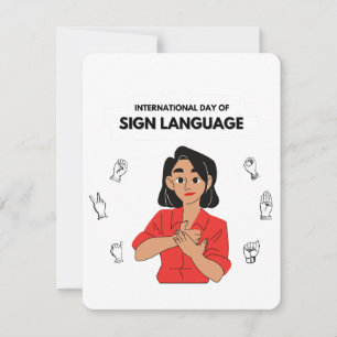 International Day of Sign Languages Holiday Card