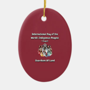 International Day of the World's Indigenous People Ceramic Ornament