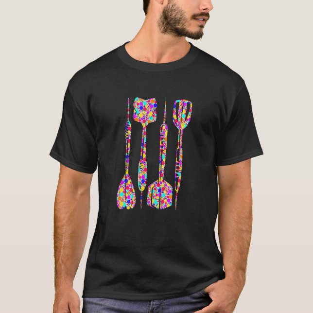 International Dot Day Colourful Dotted Darts T-Shirt (Front)