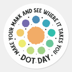 International Dot Day Make Your Mark Classic Round Sticker