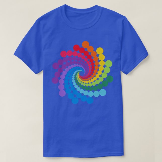 International Dot Day Multicolor Rainbow Polka Dot T-Shirt (Design Front)