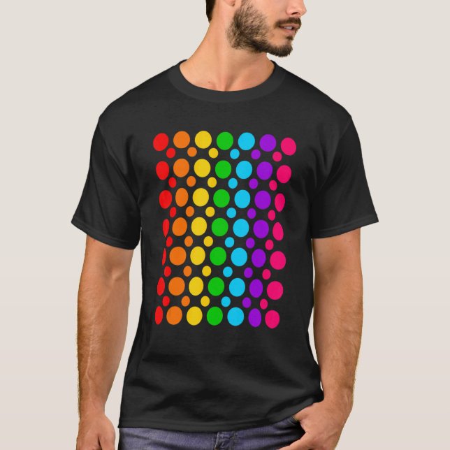 International Dot Day Rainbow  Polka Dot September T-Shirt (Front)