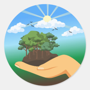 International Earth Day Classic Round Sticker