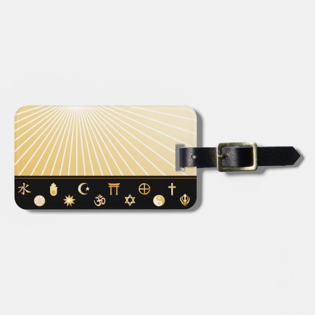 International Faiths Luggage Tag (Front Horizontal)