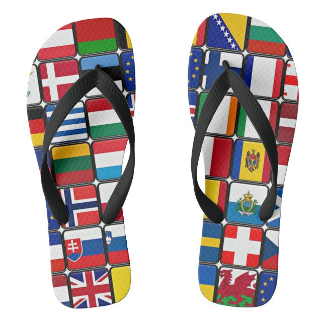 International Flag Collection Flip Flops (Footbed)