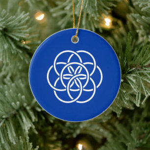 International Flag of Planet Earth Ceramic Ornament