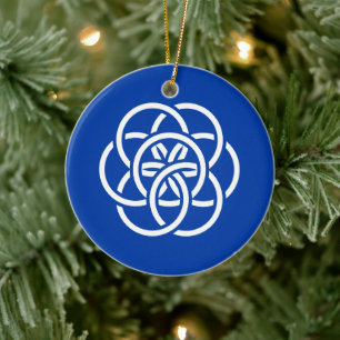 International Flag of Planet Earth Ceramic Ornament
