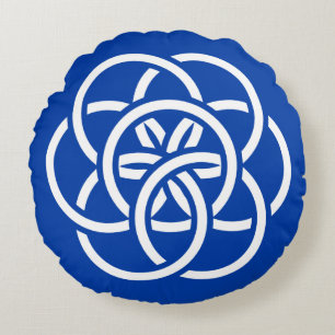 International Flag of Planet Earth Round Pillow