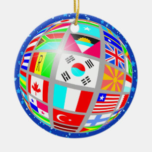 International Flags - SRF Ceramic Ornament