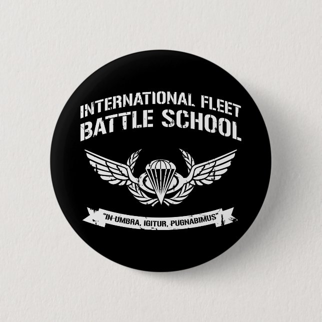 International Fleet Battle School Ender 2 Inch Round Button (Front)