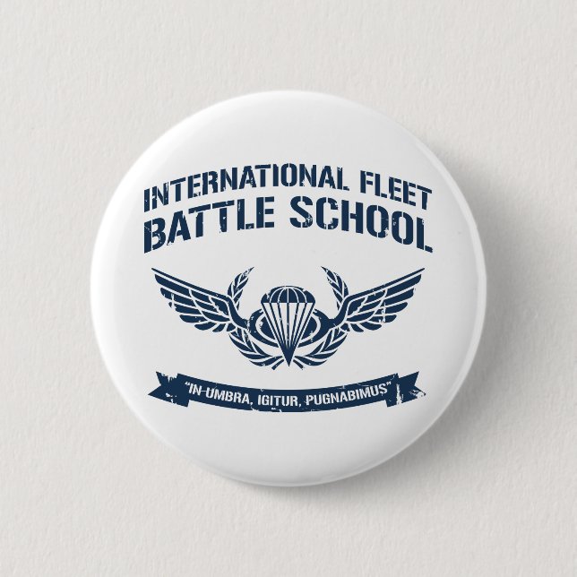 International Fleet Battle School Ender 2 Inch Round Button (Front)