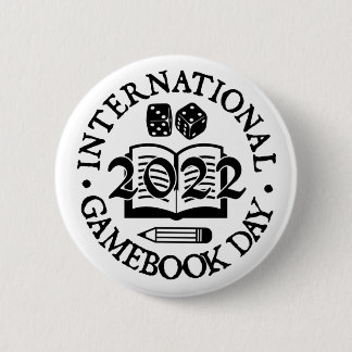 International Gamebook Day 2022 Badge 2 Inch Round Button