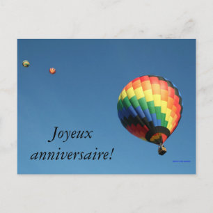 International Happy Birthday!  Customize Language! Postcard