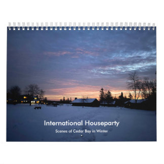 International Houseparty wall calendar