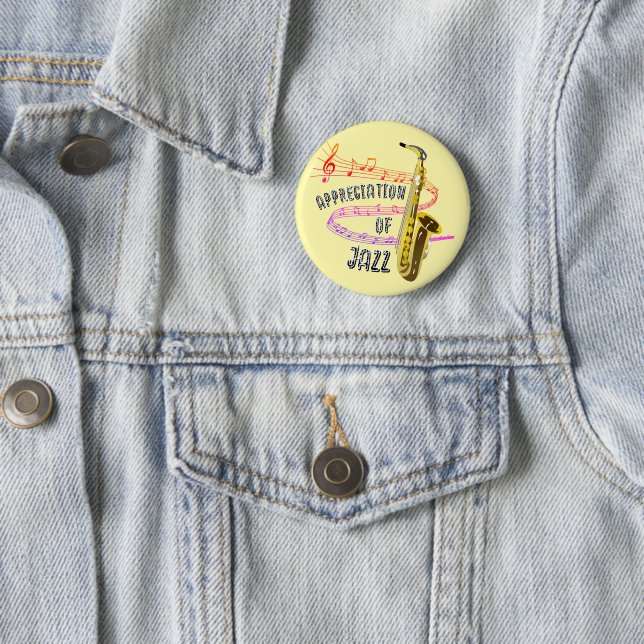 International Jazz Appreciation 2 Inch Round Button (In Situ)
