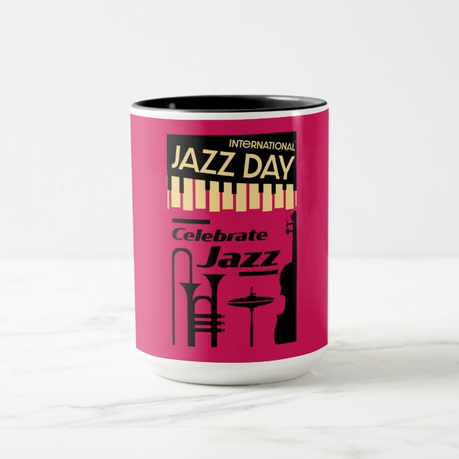 International jazz day April 30   Mug (Center)