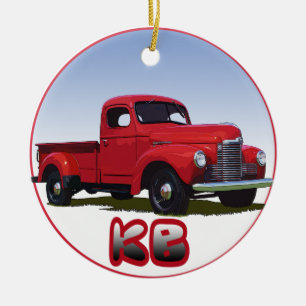 International KB Pickup Truck Ornament