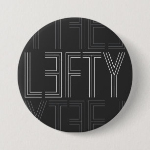 INTERNATIONAL LEFT HANDERS DAY 3 INCH ROUND BUTTON