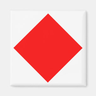 International Maritime Signal Flag FOXTROT Magnet