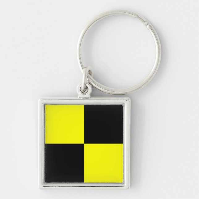 International maritime signal flag letter nautical keychain (Front)