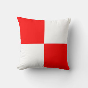 International maritime signal flag letter nautical throw pillow