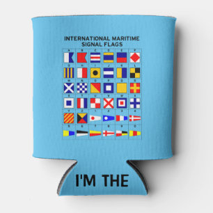 International Maritime Signal Flags Can Cooler