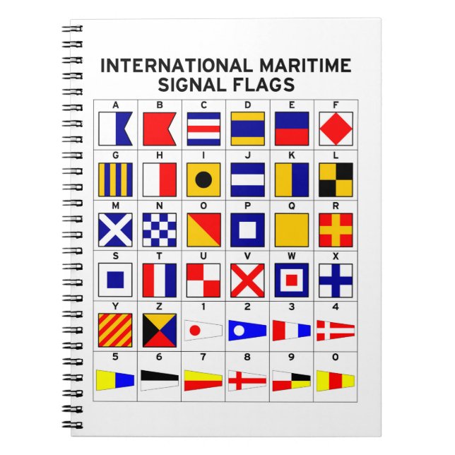 International Maritime Signal Flags Notebook (Front)