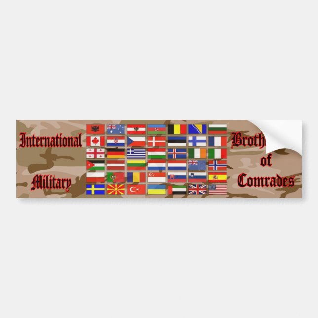 International Military Bumper Sticker (Front)