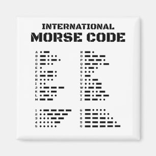 International Morse Code Magnet