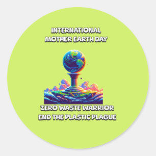 International Mother Earth Day Classic Round Sticker