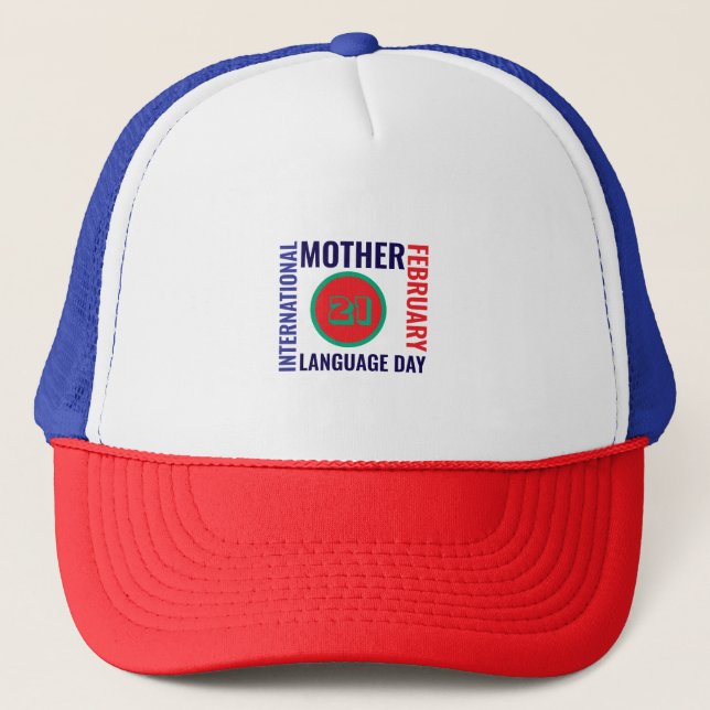 International Mother Language Day Trucker Hat (Front)